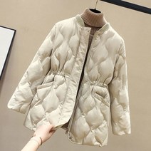 라오농 패딩 여 허리 조임에 두꺼운 패딩 아우터 솜저고리+d5010LL 누빔패딩