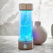 오마주 수소수 생성기 H2B-H20 백금 티타늄 친환경 유리 350ml 고농도 전기환원, 골드메탈