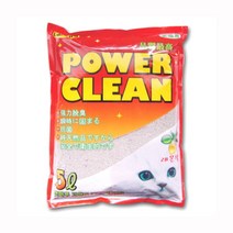 [파워크린] [세트]캣마루 고양이모래[5L]-레몬향X5개