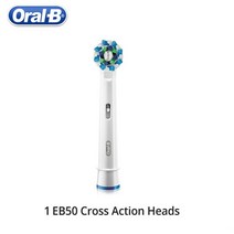 전동칫솔 교체 리필 Oral B D12 시리즈 브러시 EB50 크로스 액션 정밀 데일리 클린 소프트 모 구강 칫솔 지널, [01] 1 EB50