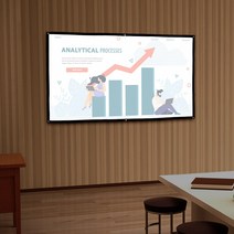 도매토피아 이동형 빔프로젝터 스크린(186x105cm) 가정용빔스크린, 단일옵션