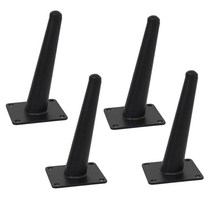 리폼플러스 철사선다리 블랙 150mm 철재 가구다리, 블랙(4개)