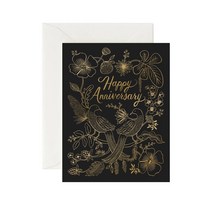 라이플페이퍼 Love Birds Anniversary Card 기념일 카드, 단품