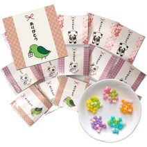 [일본과자 선물세트 일본직발송] 퇴직 쁘띠 기프트 콘페이토 캔디 15봉지 세트 송별회 은퇴 축하 반품 개별 포장 선물 포장 (고마워요), 감사