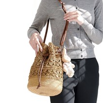 루루백 복조리 왕골 밀짚 라탄 크로스백 + Gift 세트