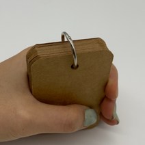 쇠링 쇠고링 낱말카드 단어장 열쇠 키링 공예부자재, 35mm