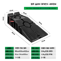 카센터리프트 간이 승강기 경사로 차량 수리 정비 경량 카센터 장비 차량수리도구 리프트, 자동차 정비 파도판 1개