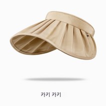 후드 여성 봄여름 아웃도어 자외선 차단 벙거지 양면 챙이 큰 자외선 차단 태양 접이식 백합