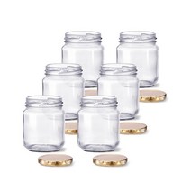 미르코리아 유리병 일자형 150 골드캡, 120ml, 6개입