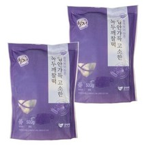 창억 입안가득 고소한 녹두깨찰떡 (냉동), 2팩, 500g