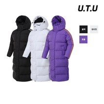 유투 웰론 에어볼 남여공용 후드 롱패딩 롱코트 점퍼 3컬러