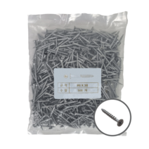 생활스토리 직결피스 델타피스 철판 피스 나사 못 목공 목재 나무 방부목 외날 6x38, 데크 스크류 10x90mm 1봉(200개)