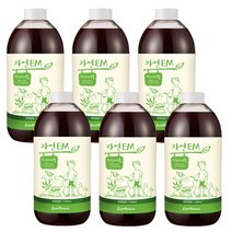 [이엠코라존] 자연EM(1000ml) 6개 활성액 원액 자연탈취제 쌀뜨물발효액, 1000ml*6