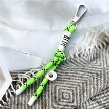 인형키링 굿즈 캐릭터 열쇠 고리 제작 큐티 가죽 나무 가방 키홀더, green D