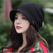 짧은챙 모자 엄마 얇은 무지 비니 가을 여행룩 겨울