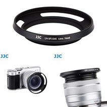 [JJC] 후지XC 15-45mm F3.5-5.6 카메라 렌즈 후드 LH-XF1545, 실버