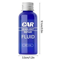 헤드라이트 복원 자동차 유리복원 광택제 액체 울트라 도구 클리너 듀티 키트, CHINA, 50ml