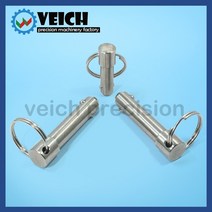 볼플런저 VCN114 스테인레스 스틸 스프링 타입 볼 헤드 잠금 핀 직경 5 25mm 퀵 릴리스 로케이팅 풀 링 길, 06 VCN11416mm_08 45mm