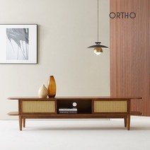 올쏘 진저 원목 라탄 2000 거실장 TV티비다이