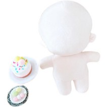 DIY 인형 만들기 무속성 솜인형 사람 몸통 태교 취미, 20cm해골 스타일 뚱뚱한 복셀 인형