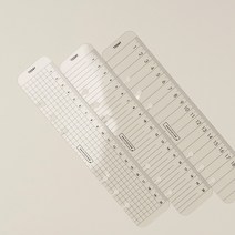 데이스테이션 A5 A6 B6 퍼스널 6공 바인더 다이어리 투명 플라스틱 자, A5 그리드