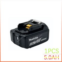 마키다배터리호환 마키타 충전식 전동 공구 LED 리튬 BL1860 5000mAh, 1.5.0AH-1PCS