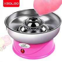 노스텔지아솜사탕 솜사탕 기계 메이커 설탕 업소용 만들기 가정용 xeoleo 사탕 치실 미니 전기 diy sweet cotton candy maker for cotton food, 분홍색, 유럽 ​​연합