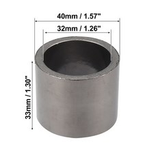 오토바이 배기소음기 DIY 머플러 바이크 범용 스테인레스 마후라 가드 motoforti 11 크기 파이프 가스켓 그라파이트 씰 링 커넥터 motocross 35mm id od, 32x40x33mm