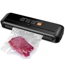 가정용진공포장기 실링기 수비드 진공 포장기 실러 식품 저장 포장 가방, 6621 PC Black+230V UK PLUG