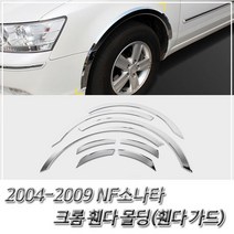 2004-2009 NF소나타 크롬 휀다 몰딩 휀다 가드 휀더