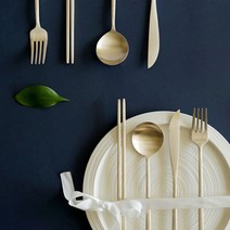 놋담 방짜유기 유기 달 커트러리 1인 풀세트 5P 1+1, 단일속성