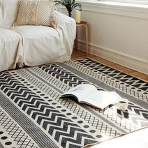 [더얀 카페트] 칼리 인도산 빈티지 스톤워싱 면 러그/카페트 (160x230cm) 거실/물