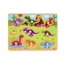 투키토이 공룡 꼭지 퍼즐, 3개, 9피스