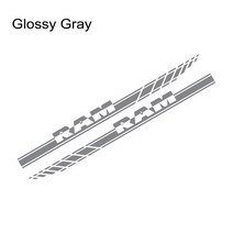 픽업트럭 닷지 램 1500 2500 3500 반란군 픽업 도어 사이드 스커트 스티커 트럭 데칼 자동차 비닐 장식 자동 튜닝 액세서리, [03] Glossy Gray, [03] 240x17.5cm