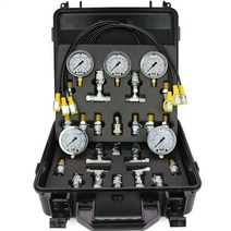 유압 게이지 굴착기 오일 굴삭기 테스트 도구 실린더, 튜브3 커넥터6