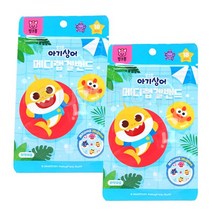 2022년제조 핑크퐁 아기상어 메디랩겔밴드 18패치/어린이/유아/키즈/모기/물린데/썸머/아이스겔/밴드/패치, 2팩