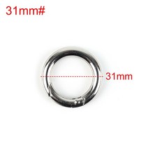 암벽등반장비 등강기 어센더 클라이밍 스프링 후크 카라비너 ​​라운드 푸시 게이트 스냅, 31mm