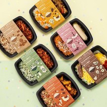 쿠캣 띵커바디 식단관리 도시락 시즌2 (6종X1팩씩)