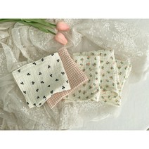 주방 면 수건 핸드 타올 고리 거즈 행주 키친크로스, 앵두베이지, 6겹, 고리 O (있음)