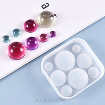 레진 몰드 HM-8호 반원8구