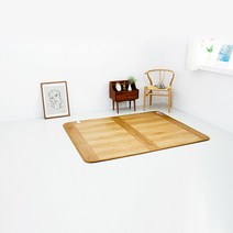 한솔 명품 친환경 모노륨 전기 장판 매트 온열 카본 무자계 열선 좌우 분리난방, 2인용(150*183)