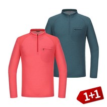 퍼스트스타 남성 배색 등산 티셔츠 S11 1+1