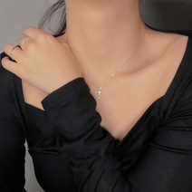 하이리존 큐티 십자가 목걸이