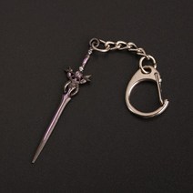 도난경보기미니 원신 임팩트 무기 키체인 캐릭터 중리 벤티 진 메탈 스카이 워드 블레이드 펜던트 쥬얼리, 09 WG00135-09