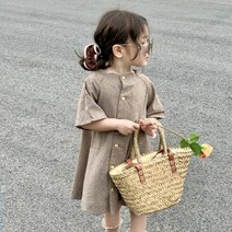 꼰띠키즈 퍼센트원피스 아동 여름 여아 체크 원피스 5~13호