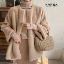 카라 KARRA 에코밍크퍼라운드자켓 KB2WJK032C