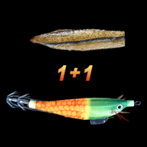 캠낙스 UV 케이무라 수평 야광 생미끼 철사 와이어 한치 갑오징어 문어 쭈꾸미 삼봉 에기 학꽁치포 1+1, 옥수수 + 학꽁치포