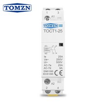 toct1 2p 25a 220v230v 5060hz din 레일 가정용 ac 모듈식 접촉기 2no 2nc 또는 1no 1nc, 25A 2NO