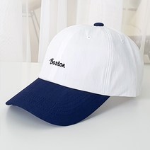한스모자 보스턴 남녀공용 캐주얼모자 콤비 투톤 야구모자