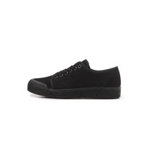 [G2 HEAVY TWILL] 블랙 단색 면 스니커즈 HTSO2F201BK